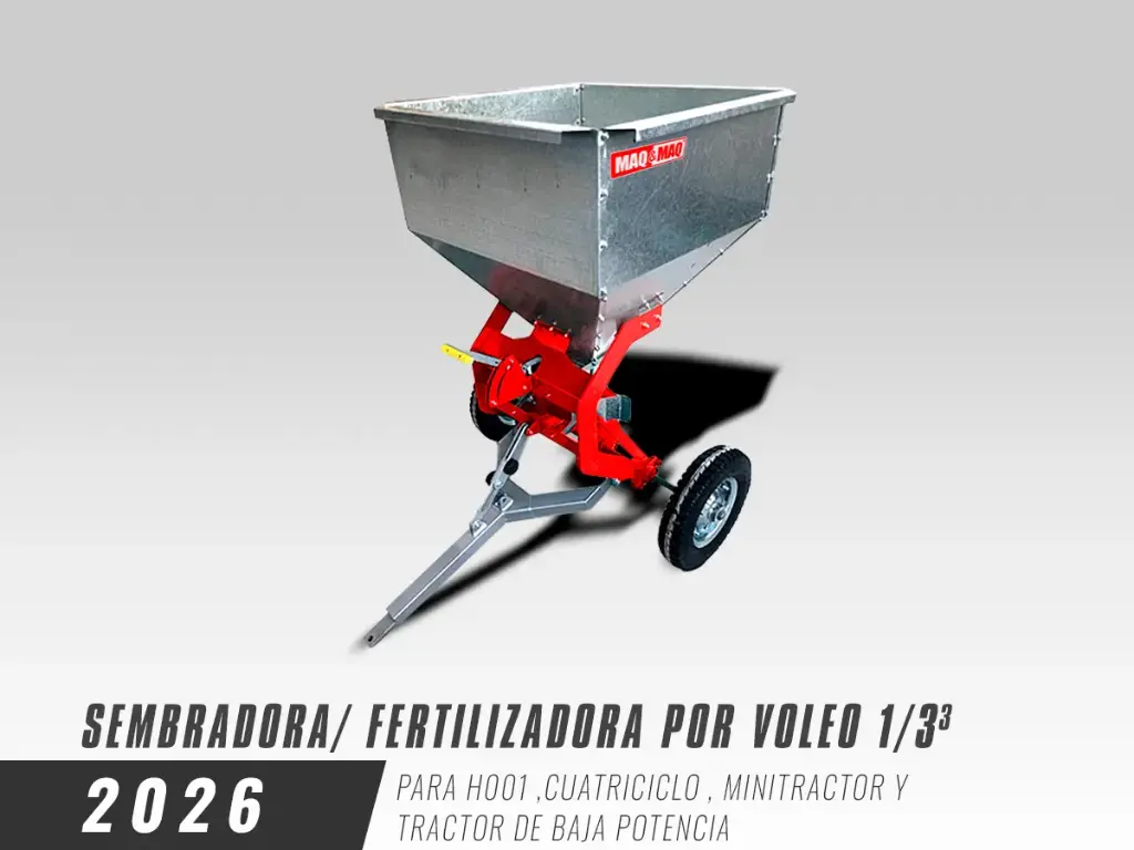 SEMBRADORA-POR-VOLEO/FERTILIZADORA-DE-1/3-M3